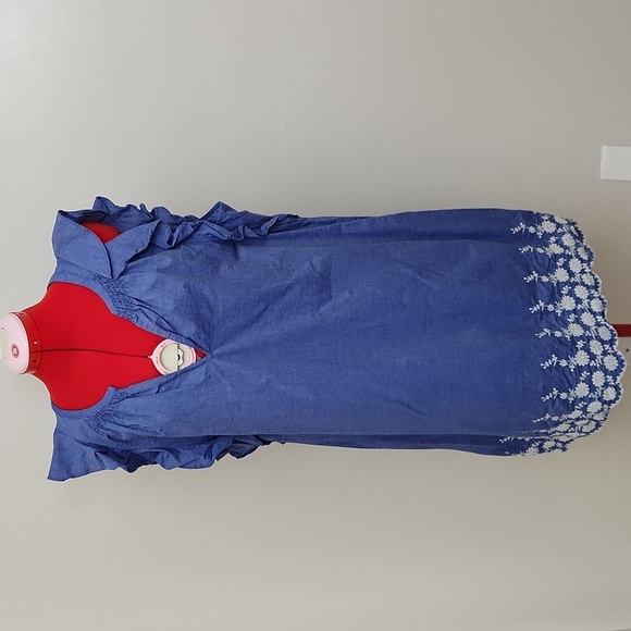 Pappagallo Dresses & Skirts - Pappagallo 100% cotton blue sleeveless dress size 16
